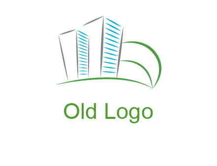 swoosh buildings construction logo