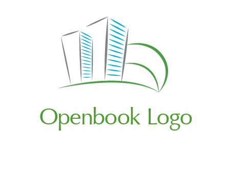swoosh buildings construction logo