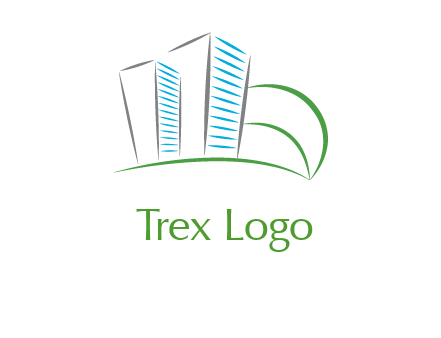 swoosh buildings construction logo