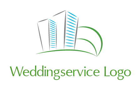 swoosh buildings construction logo