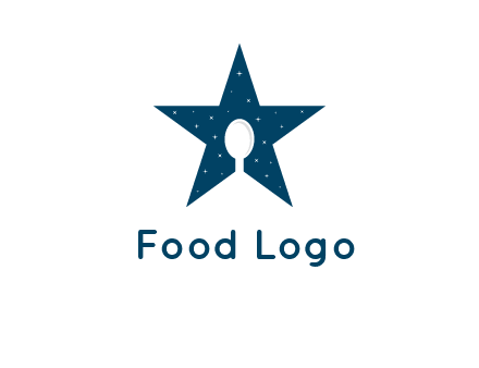 star and spoon logo design