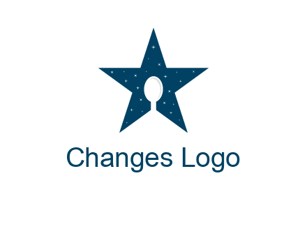 star and spoon logo design