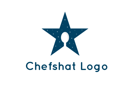 star and spoon logo design