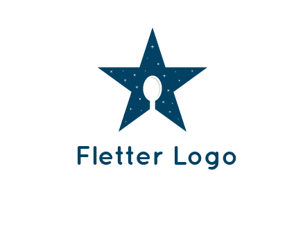 star and spoon logo design