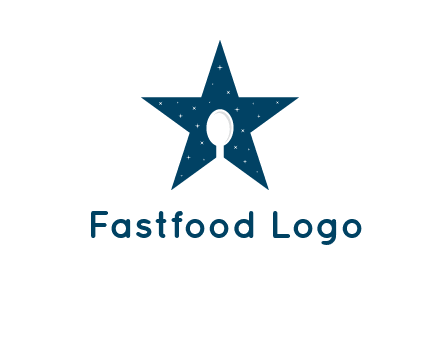star and spoon logo design