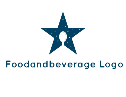 star and spoon logo design