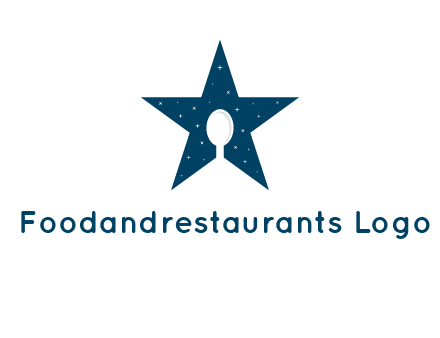 star and spoon logo design