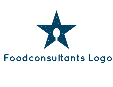 star and spoon logo design