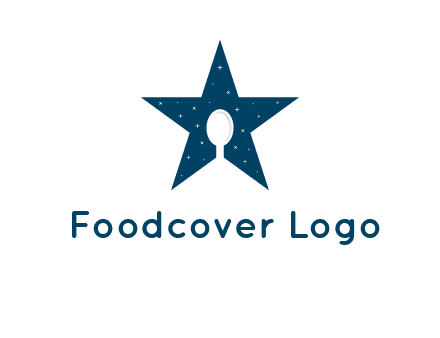 star and spoon logo design