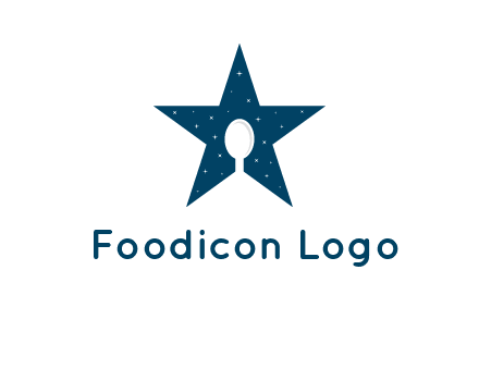 star and spoon logo design