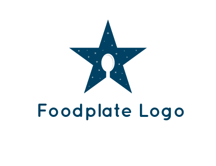 star and spoon logo design
