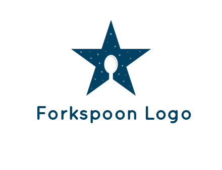 star and spoon logo design