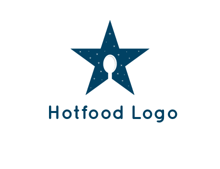 star and spoon logo design