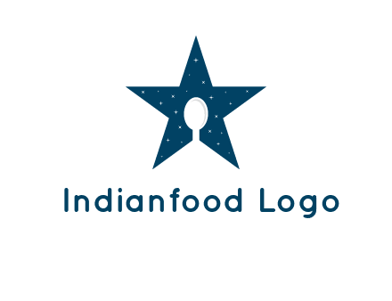 star and spoon logo design