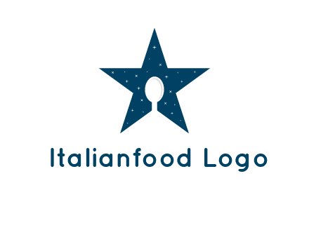 star and spoon logo design