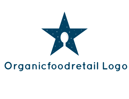 star and spoon logo design