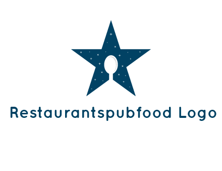 star and spoon logo design