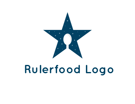 star and spoon logo design