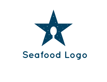 star and spoon logo design