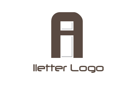 Letter i inside letter A