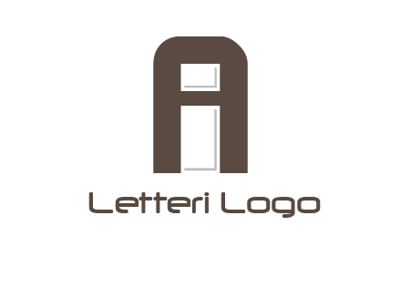 Letter i inside letter A