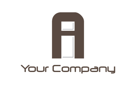 Letter i inside letter A