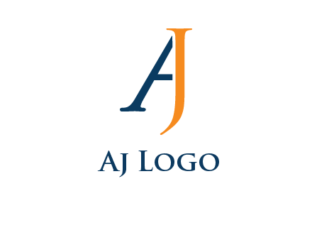 abstract letter A forming from letter J