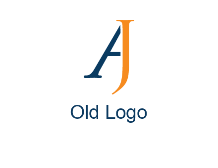 abstract letter A forming from letter J