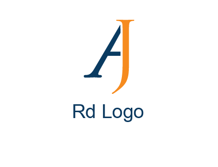 abstract letter A forming from letter J