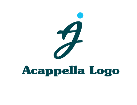 uppercase A joined with lowercase J
