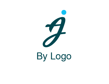 uppercase A joined with lowercase J