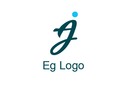 uppercase A joined with lowercase J