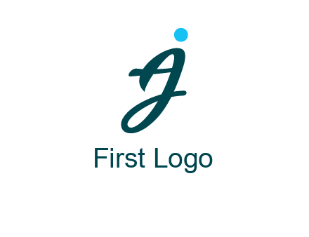 uppercase A joined with lowercase J