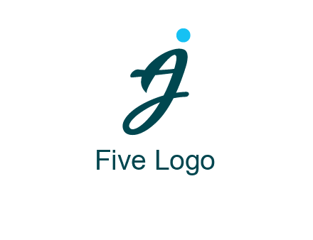 uppercase A joined with lowercase J