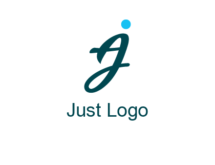 uppercase A joined with lowercase J