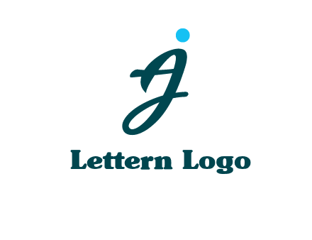 uppercase A joined with lowercase J