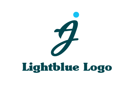 uppercase A joined with lowercase J