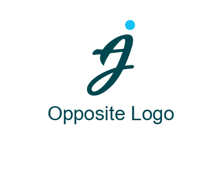 uppercase A joined with lowercase J