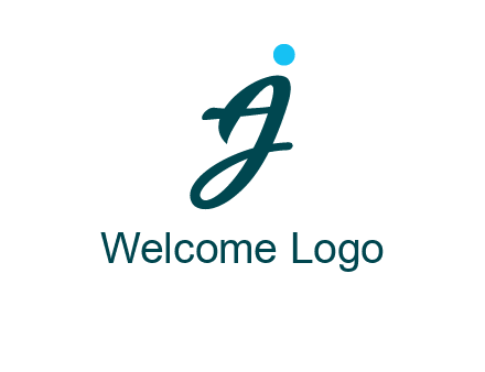 uppercase A joined with lowercase J