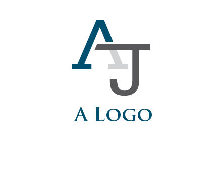 letter A and J entwined