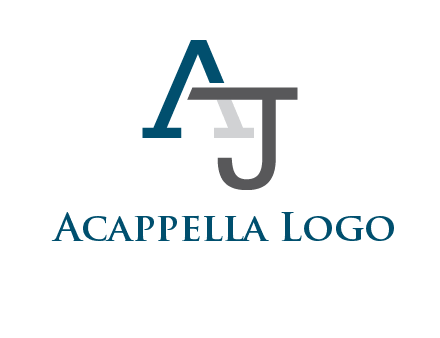 letter A and J entwined