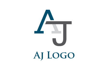 letter A and J entwined