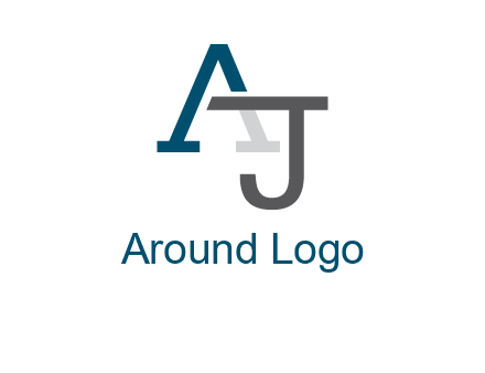 letter A and J entwined