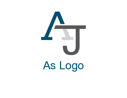 letter A and J entwined