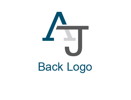 letter A and J entwined