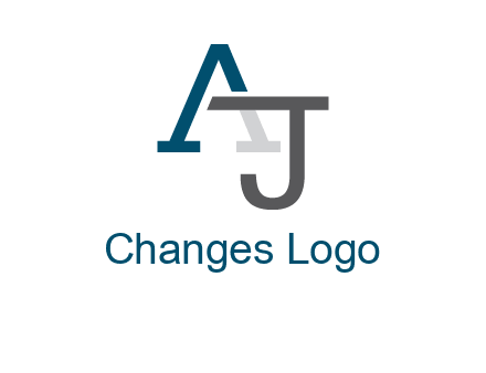 letter A and J entwined