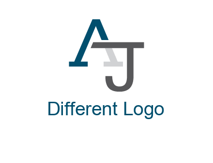 letter A and J entwined