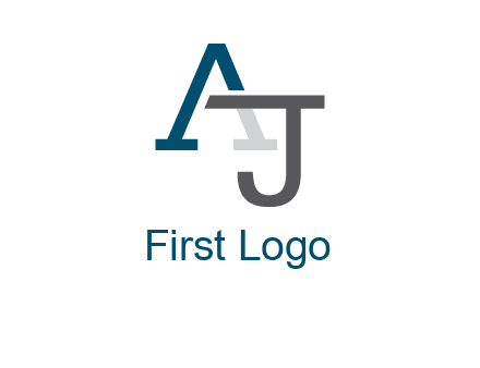 letter A and J entwined