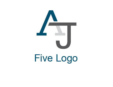 letter A and J entwined