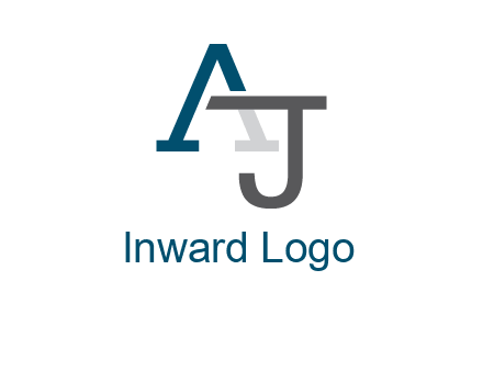 letter A and J entwined